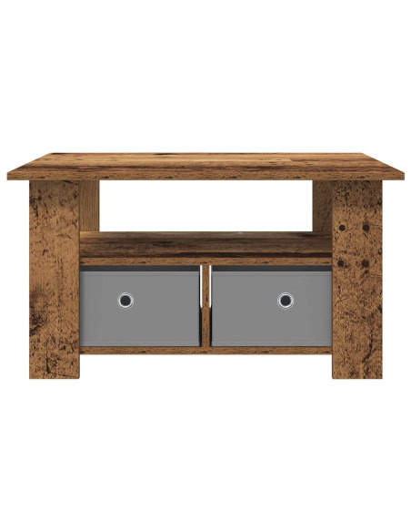 Tavolino da salotto con cassetto Legno vecchio 77 x 55 x 42 cm