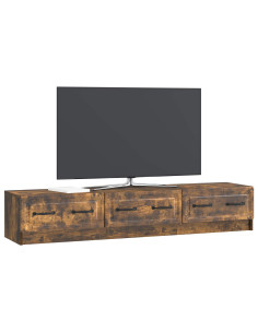 Mobile TV Rovere Fumo 147 x 34,5 x 27 cm Legno ingegnerizzato 2