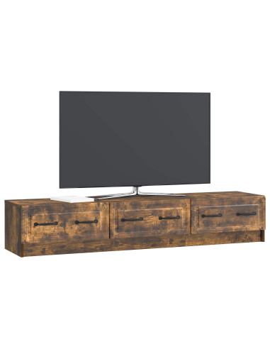 Mobile TV Rovere Fumo 147 x 34,5 x 27 cm Legno ingegnerizzato