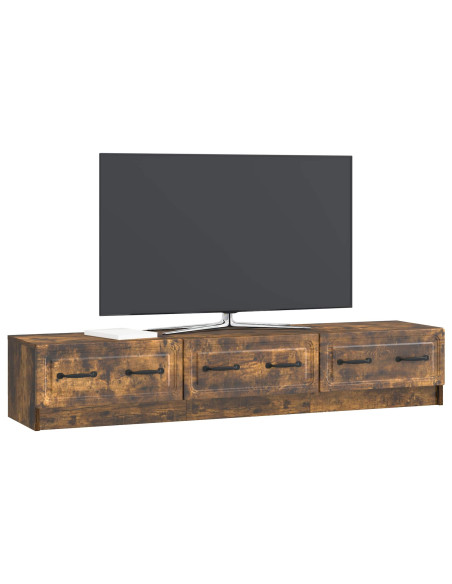 Mobile TV Rovere Fumo 147 x 34,5 x 27 cm Legno ingegnerizzato