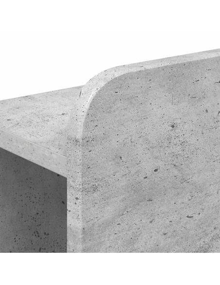 Telaio del letto con storage Grigio Cemento 100 x 200 cm