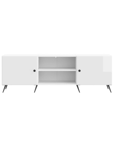 Mobile TV Bianco Lucido 150 x 31 x 50 cm Legno ingegnerizzato