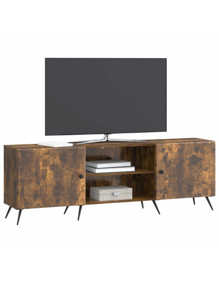 Mobile TV Rovere Fumo 150 x 31 x 50 cm Legno ingegnerizzato