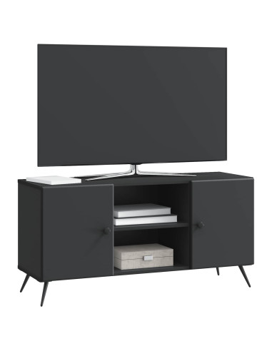 Mobile TV Nero 102 x 34,5 x 50 cm Legno ingegnerizzato