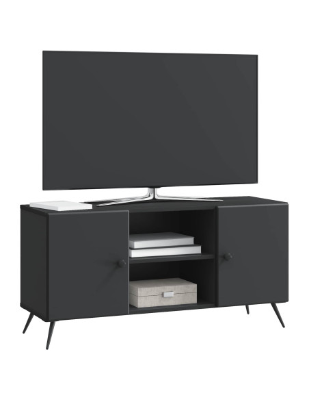 Mobile TV Nero 102 x 34,5 x 50 cm Legno ingegnerizzato