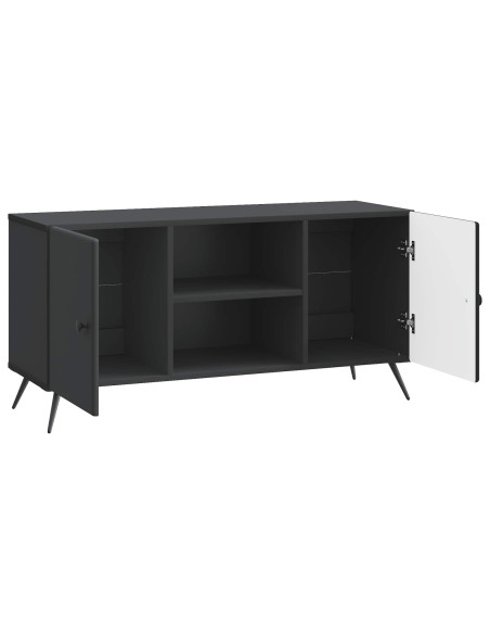 Mobile TV Nero 102 x 34,5 x 50 cm Legno ingegnerizzato