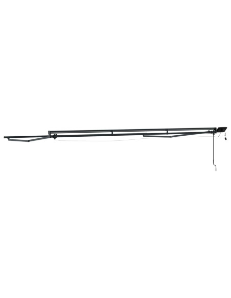 Cornice per Tenda Manuale con LED Antracite 4,5 × 3,5 m