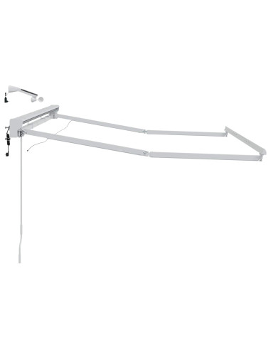 Telaio tenda elettrica con LED Bianco 3 x 2 m Alluminio