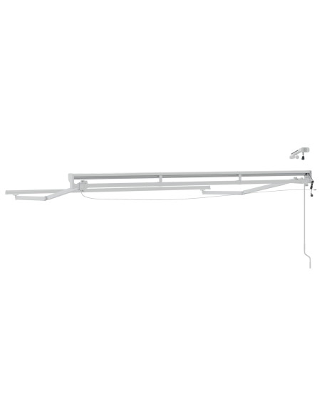 Telaio tenda elettrica con LED Bianco 3,5 x 2 m Alluminio