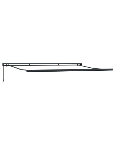 Tenda Retrattile Verde e Bianco 500 × 300 cm Tessuto e Metallo
