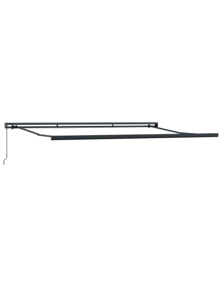 Tenda Retrattile Verde e Bianco 500 × 300 cm Tessuto e Metallo