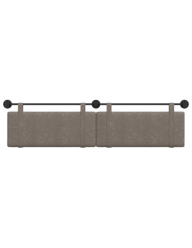 Testata appesa Tinta unita Grigio 210 x 55 x 5 cm PU Antico