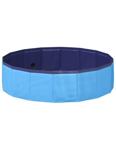 Piscina Pieghevole per Cani Blu 80 x 80 x 20 cm PVC