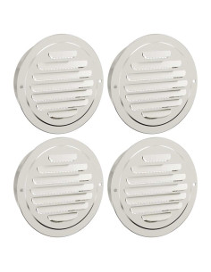 Coperture per ventilazione d'aria 4 pcs Argento 125 mm 2