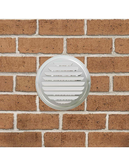 Coperture per ventilazione d'aria 4 pcs Argento 150 mm