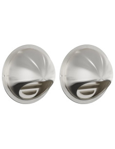 Coperture per ventilazione d'aria 2 pcs Argento 100 mm 2