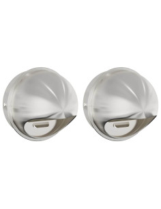 Coperture per ventilazione d'aria 2 pcs Argento 200 mm 2