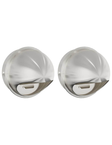 Coperture per ventilazione d'aria 2 pcs Argento 200 mm