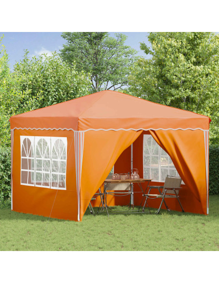 Tenda per feste a pop-up Arancione 288 x 288 x 245 cm