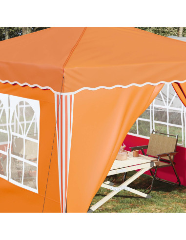 Tenda per feste a pop-up Arancione 288 x 288 x 245 cm