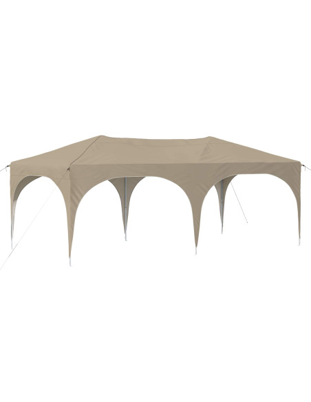 Tenda per feste a pop-up Crema 575 x 288 x 245 cm
