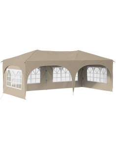 Tenda per feste a pop-up Crema 575 x 288 x 245 cm 2