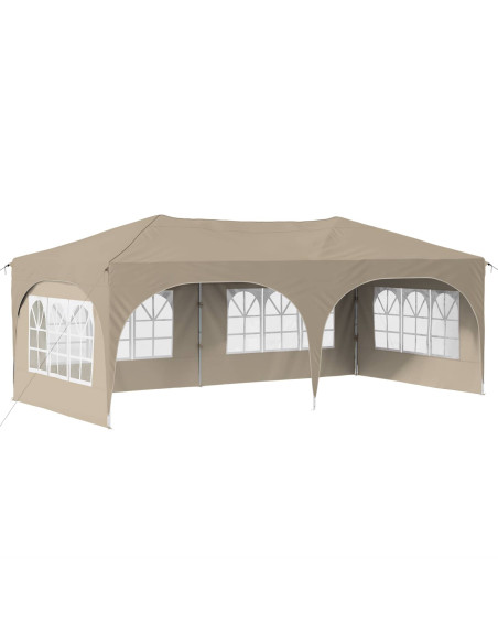 Tenda per feste a pop-up Crema 575 x 288 x 245 cm