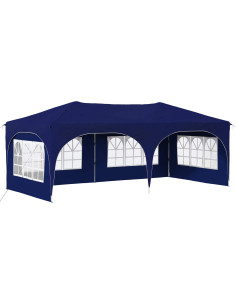 Tenda per feste a pop-up Blu 575 x 288 x 245 cm Tessuto Oxford 2