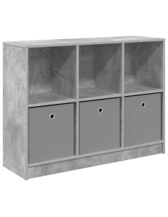 Credenza con cassetto Grigio cemento 102 x 32 x 73,5 cm 2