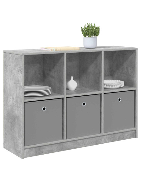 Credenza con cassetto Grigio cemento 102 x 32 x 73,5 cm