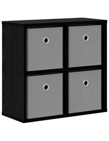 Credenza con cassetto Rovere Nero 49,5 x 22 x 47 cm
