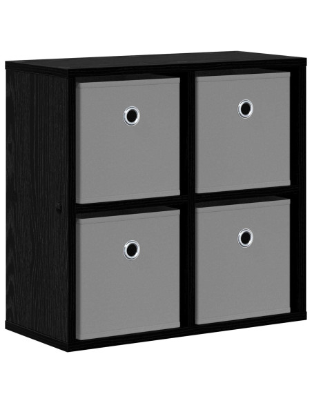 Credenza con cassetto Rovere Nero 49,5 x 22 x 47 cm