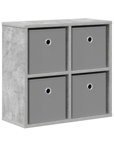 Credenza con cassetto Grigio cemento 49,5 x 22 x 47 cm