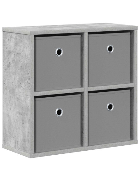 Credenza con cassetto Grigio cemento 49,5 x 22 x 47 cm