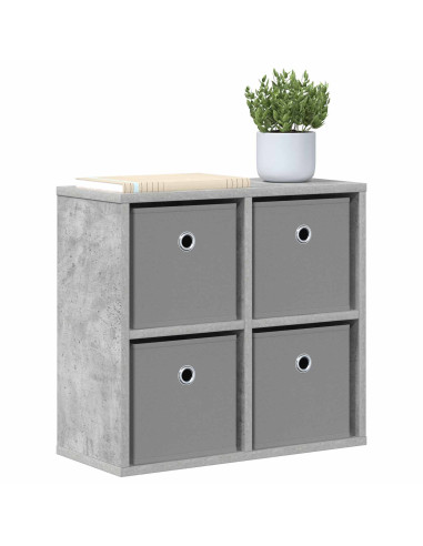 Credenza con cassetto Grigio cemento 49,5 x 22 x 47 cm