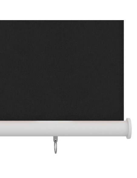 Tenda a Rullo per Esterni 220x140 cm Nera