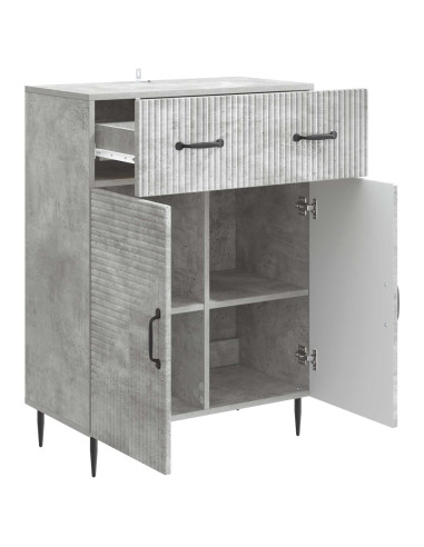 Credenza con cassetto Grigio Cemento 66 x 34,5 x 89,5 cm