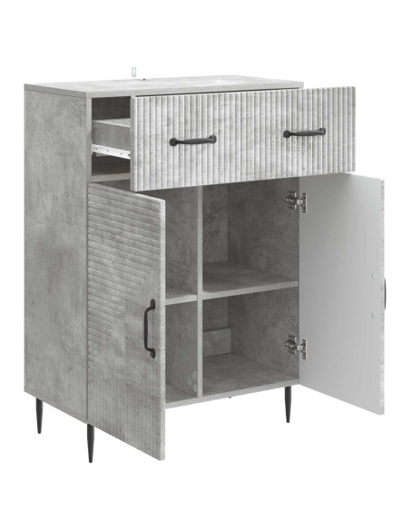 Credenza con cassetto Grigio Cemento 66 x 34,5 x 89,5 cm