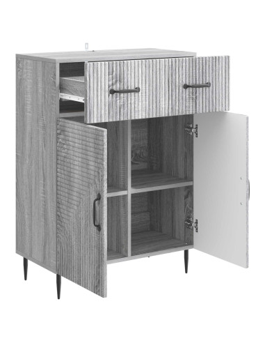 Credenza Grigio Sonoma 66 x 34,5 x 89,5 cm Legno ingegnerizzato
