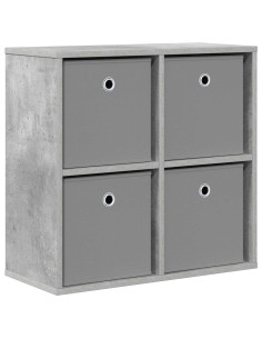 Credenza con cassetto Grigio cemento 59,5 x 27 x 57 cm 2