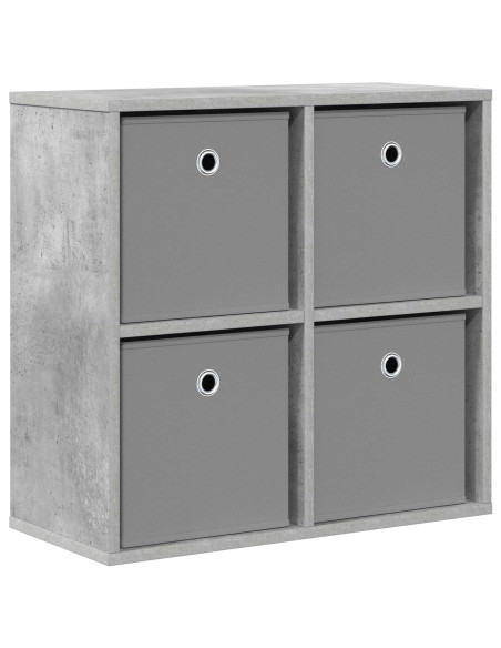 Credenza con cassetto Grigio cemento 59,5 x 27 x 57 cm