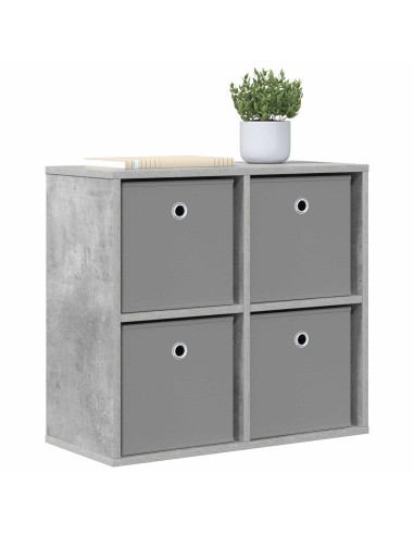 Credenza con cassetto Grigio cemento 59,5 x 27 x 57 cm