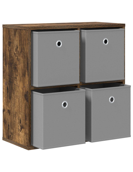 Credenza con cassetto Rovere fumé 59,5 x 27 x 57 cm
