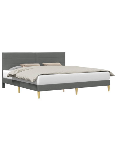 Struttura del letto Grigio Scuro 180 x 200 cm Tessuto