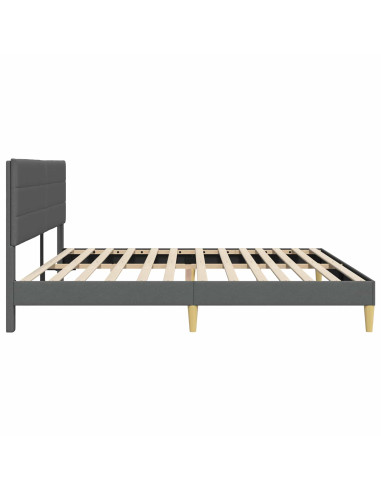 Struttura del letto Grigio Scuro 180 x 200 cm Tessuto