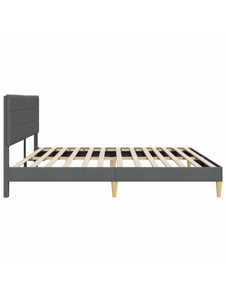 Struttura del letto Grigio Scuro 180 x 200 cm Tessuto