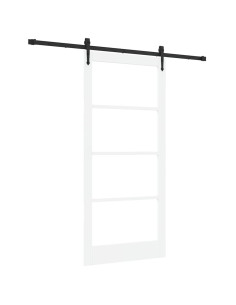 Porta scorrevole Bianco e Nero 93 x 202 cm 2