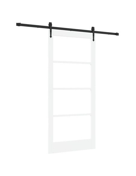 Porta scorrevole Bianco e Nero 93 x 202 cm