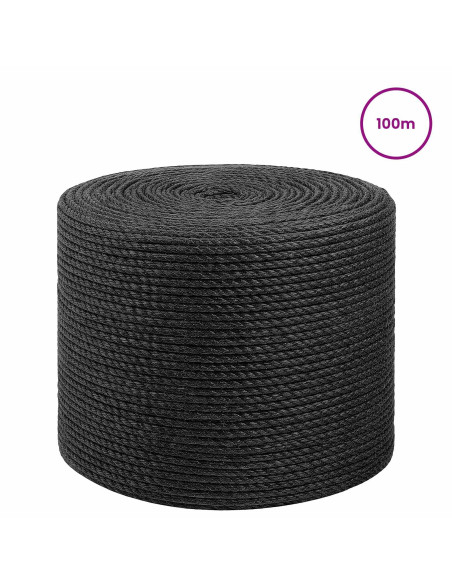 Spago in juta 4 Nero 100% juta Tossa