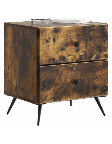 Armadio da Notte con cassetto Rovere Fumo 43 x 34,5 x 47,5 cm